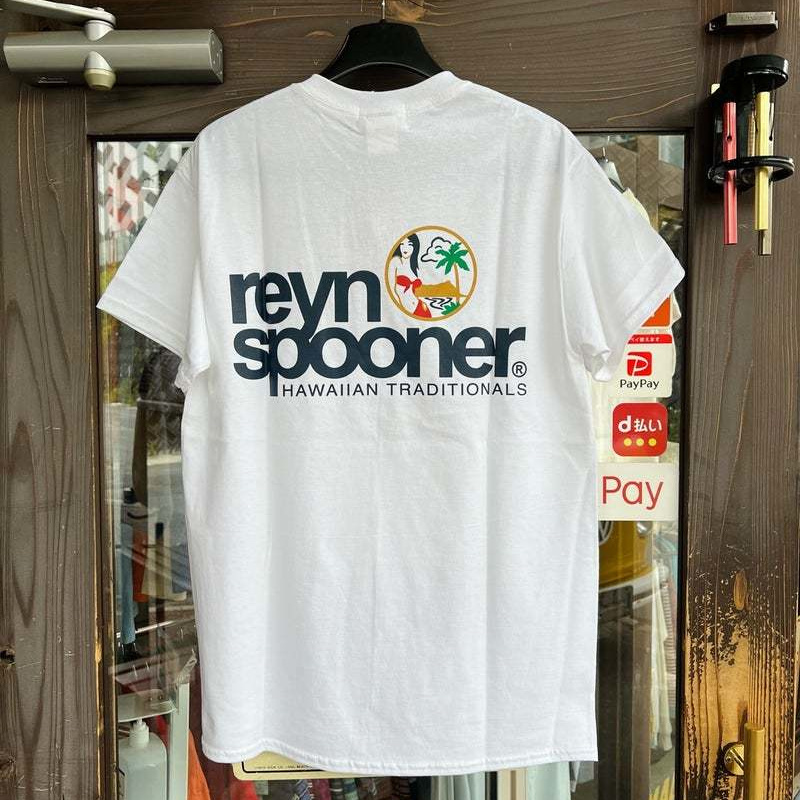 有名ハワイアンブランド、レインスプーナーのロゴTシャツです。