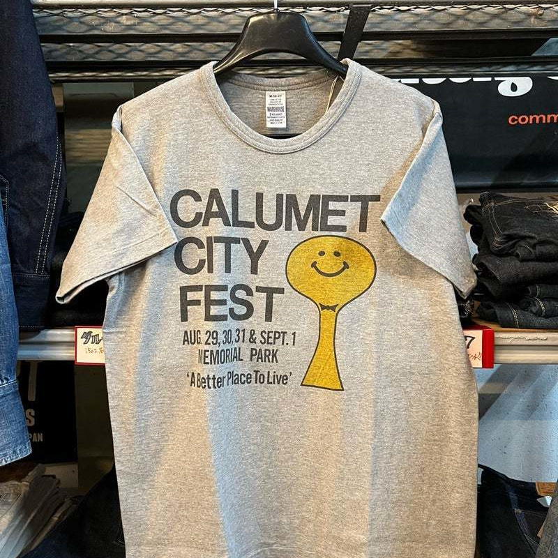 本格派アメカジ・デニムブランド、WAREHOUSE(ウェアハウス)のセコハンシリーズTシャツです。
