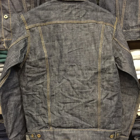 デニムの聖地岡山県児島から、ジャパンプルーの銘品、16.5オンスのセカンドタイプデニムジャケットです。