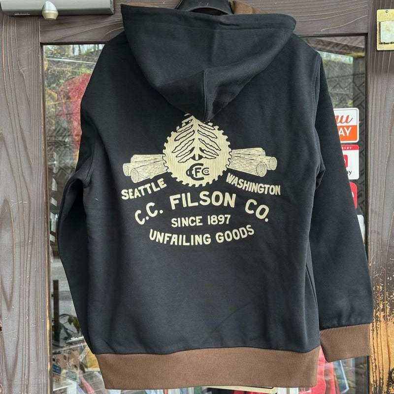 本格アウトドアブランド、フィルソン(Filson)のスウェットパーカです。