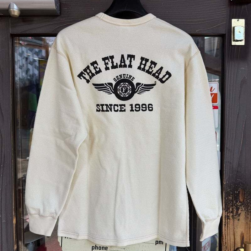 人気アメカジブランド、フラットヘッドのサーマルロンTです。