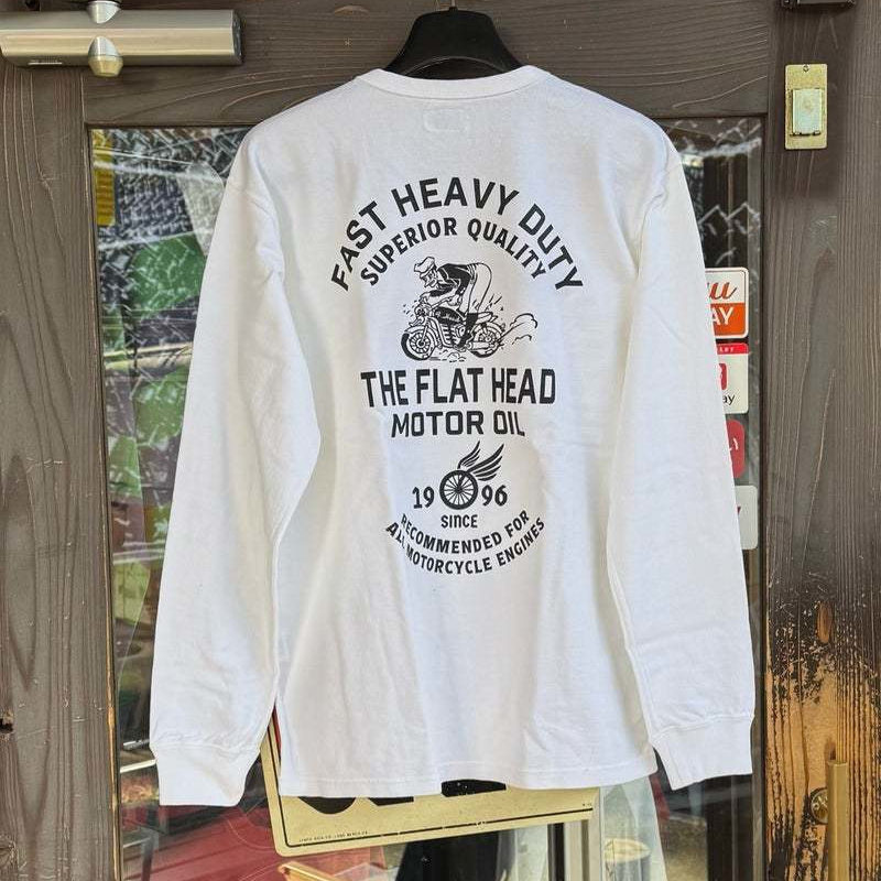 人気アメカジブランド、フラットヘッドのロンTです。