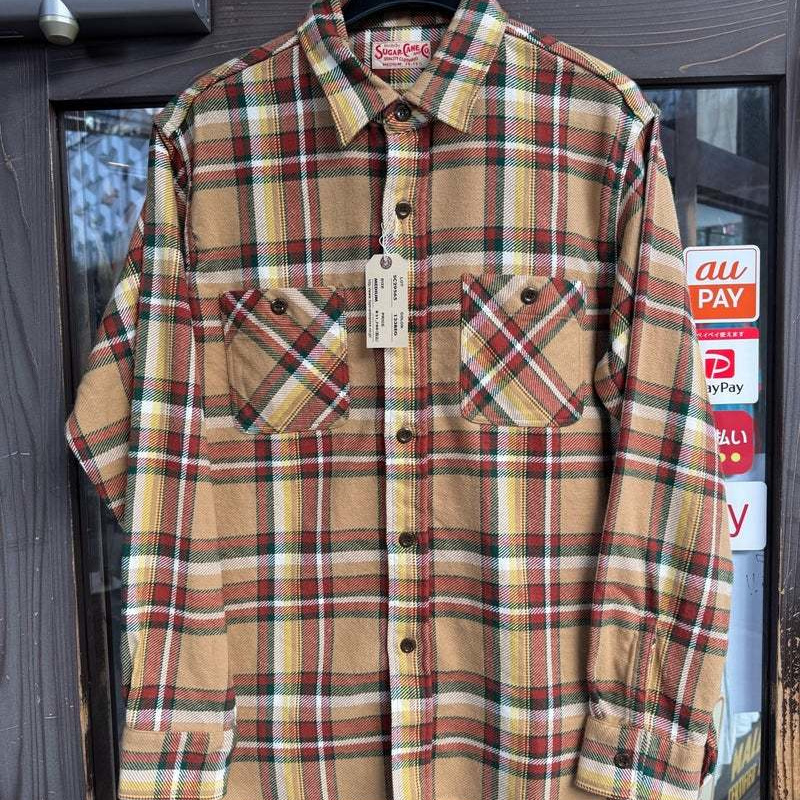 人気アメカジブランド、東洋シュガーケーンのネルシャツです。