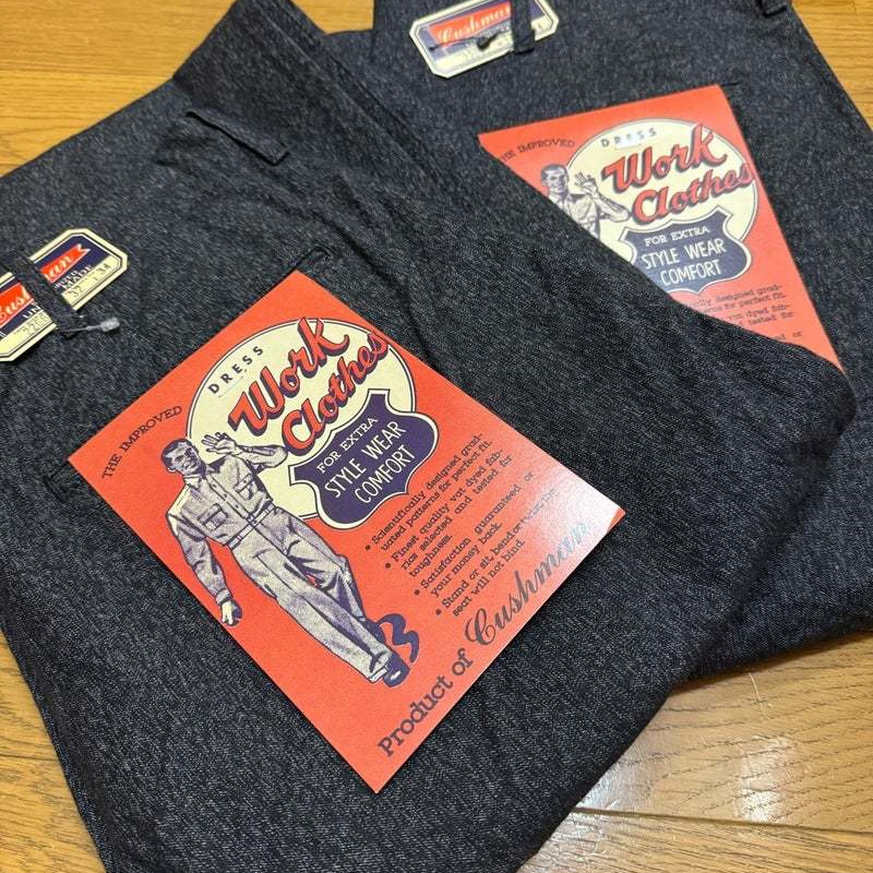 岐阜発の本格アメカジブランド、クッシュマンがリリースするパンツです。